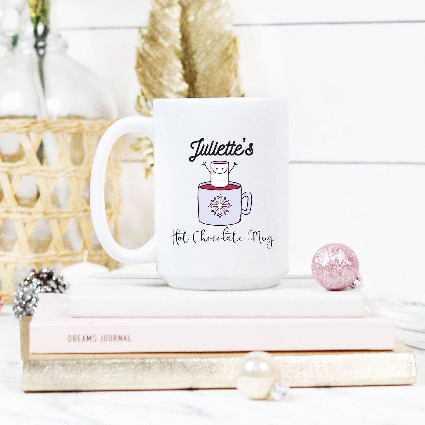 Personalized Hot Chocolate Mug | Purple Design