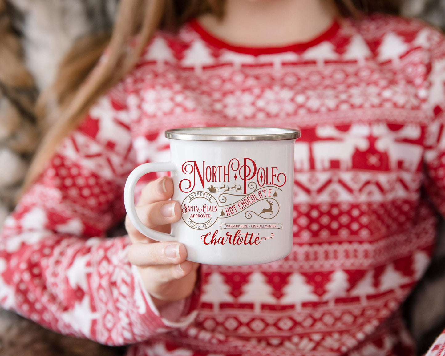 Personalized North Pole Mug | Santa Mug | Hot Chocolate Mug