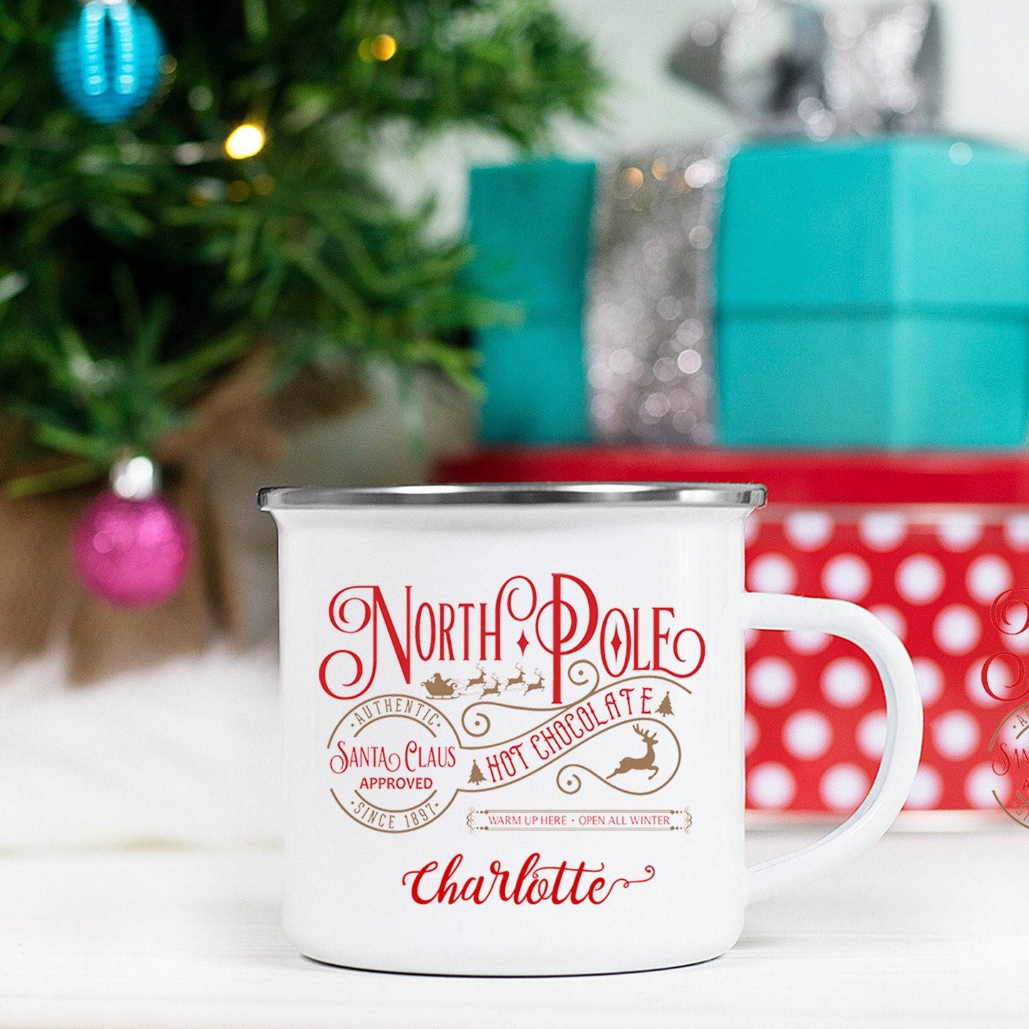 Personalized North Pole Mug | Santa Mug | Hot Chocolate Mug