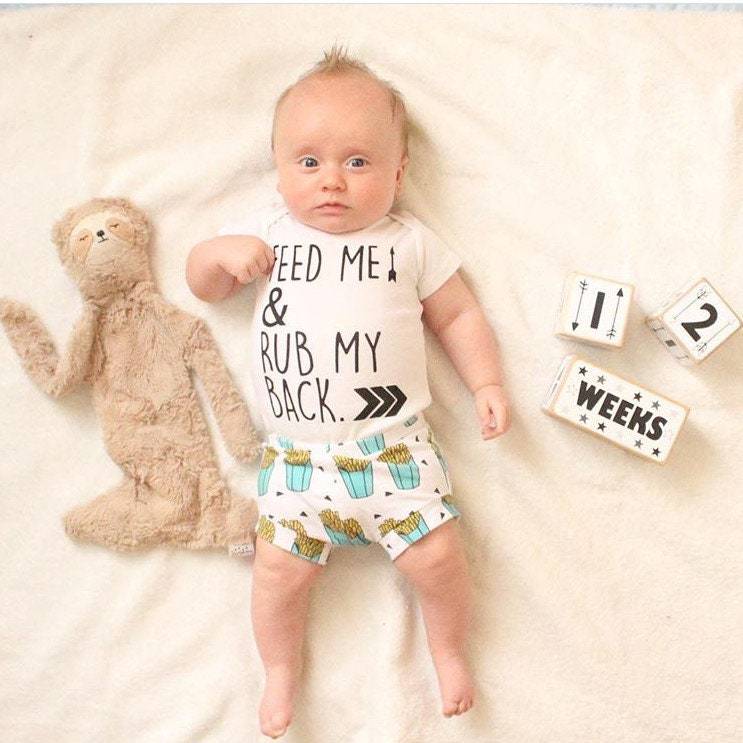 Baby Milestone Blocks - Monochrome