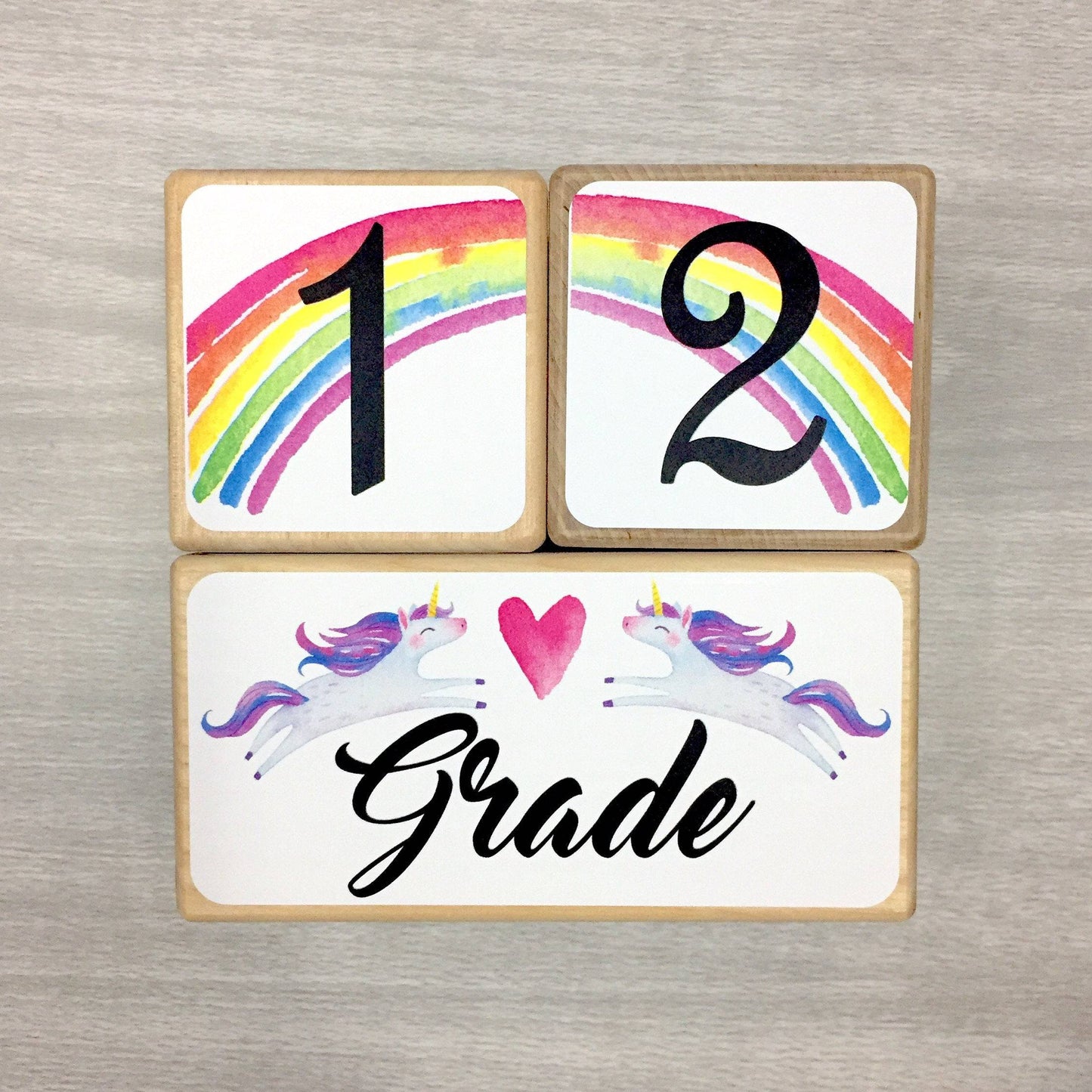 Baby Milestone Blocks - Unicorn