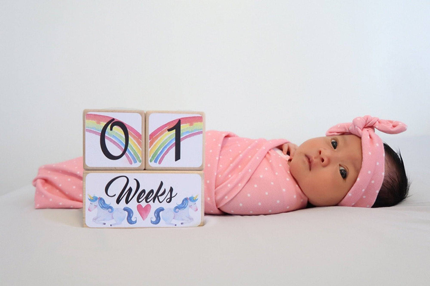 Baby Milestone Blocks - Unicorn