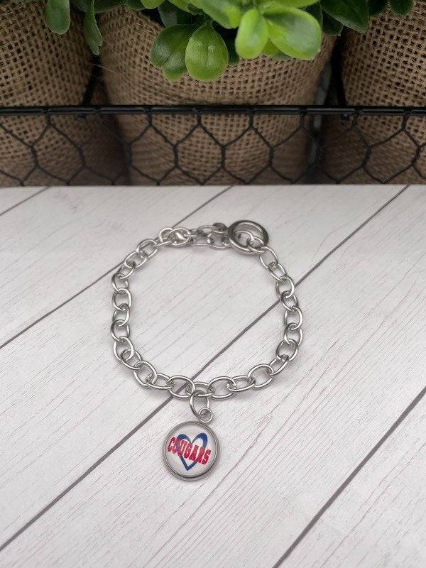 Cougars Charm Bracelet