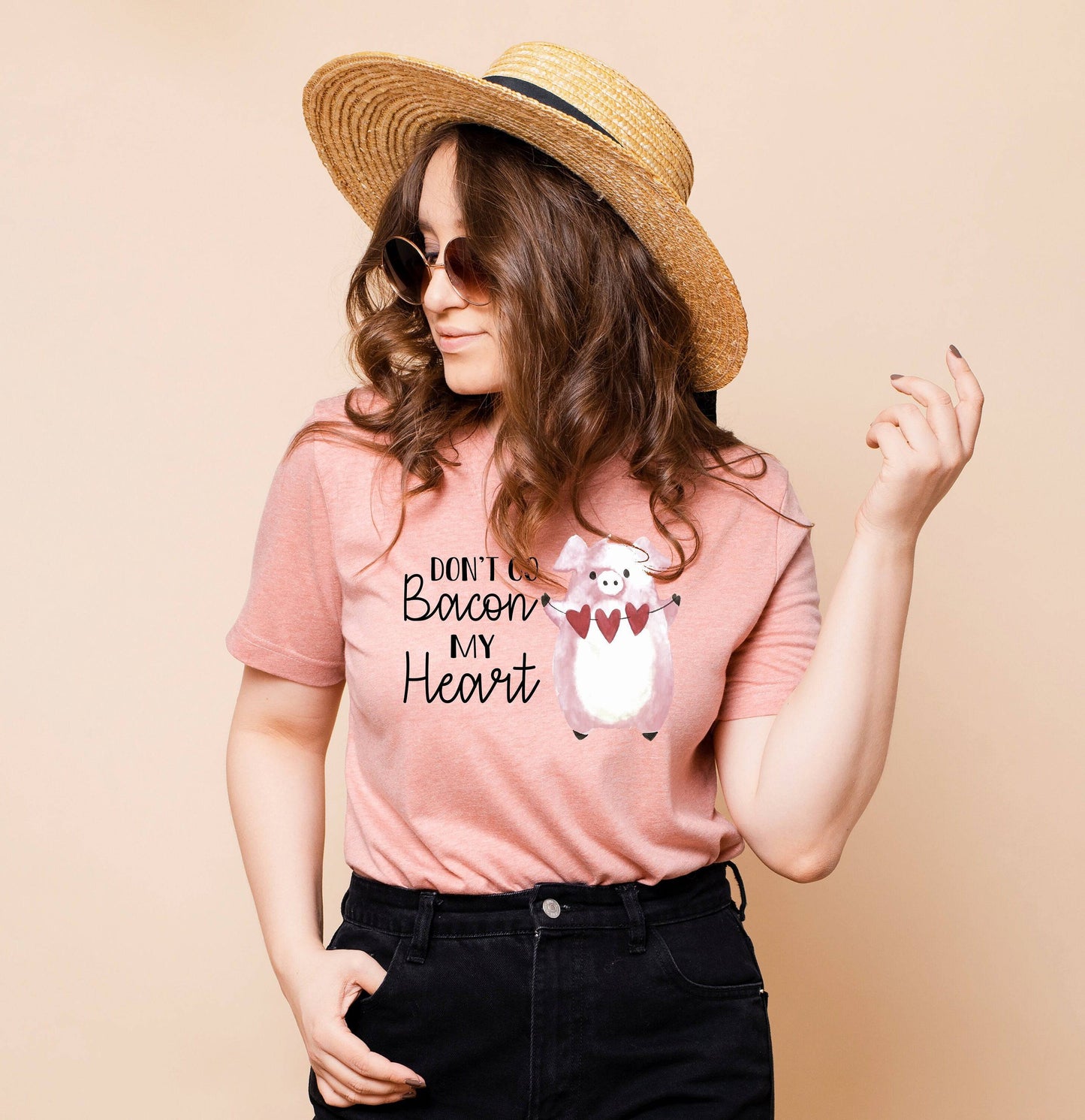 Don't Go Bacon My Heart Shirt - Valentine's Day Shirt for Women