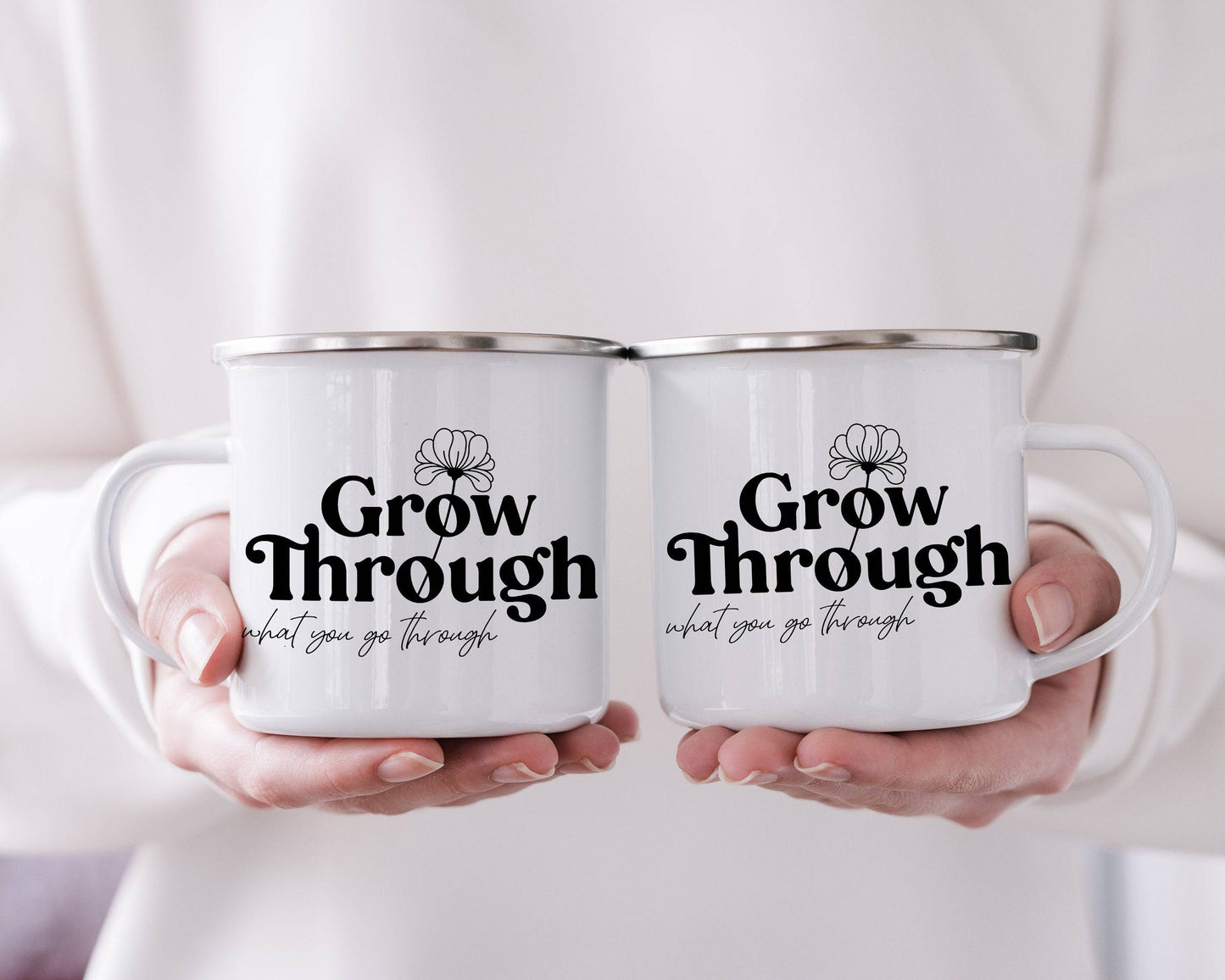 Inspirational Mug | Grow Through What you Go Through | Pretty Mugs