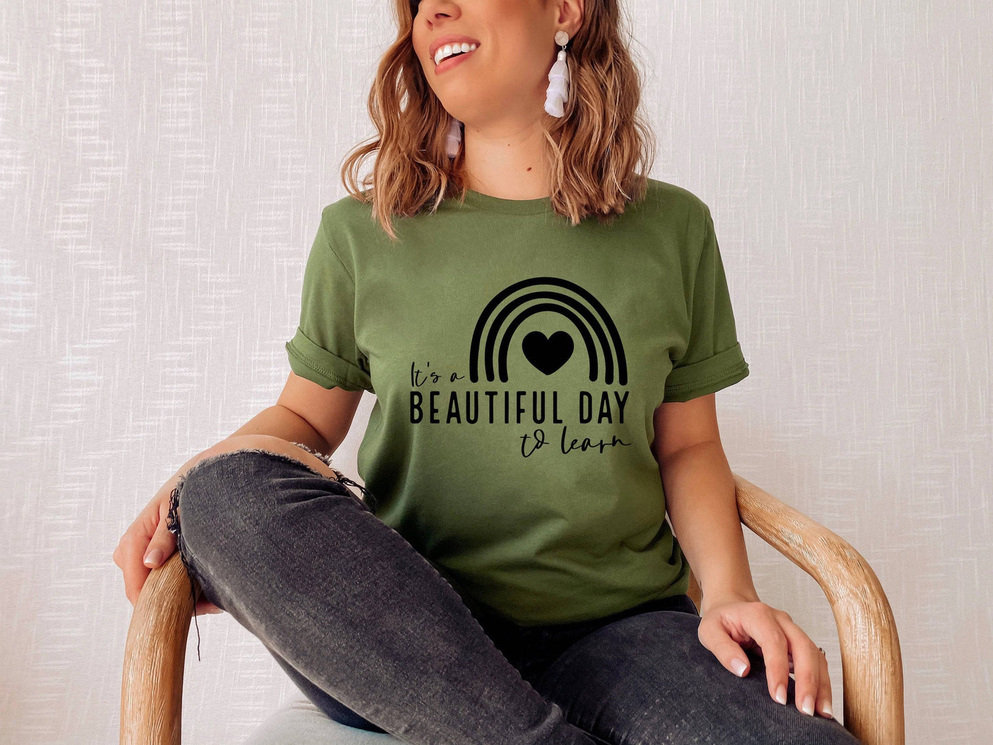 It's A Beautiful Day to Learn Shirt - Teacher Shirt