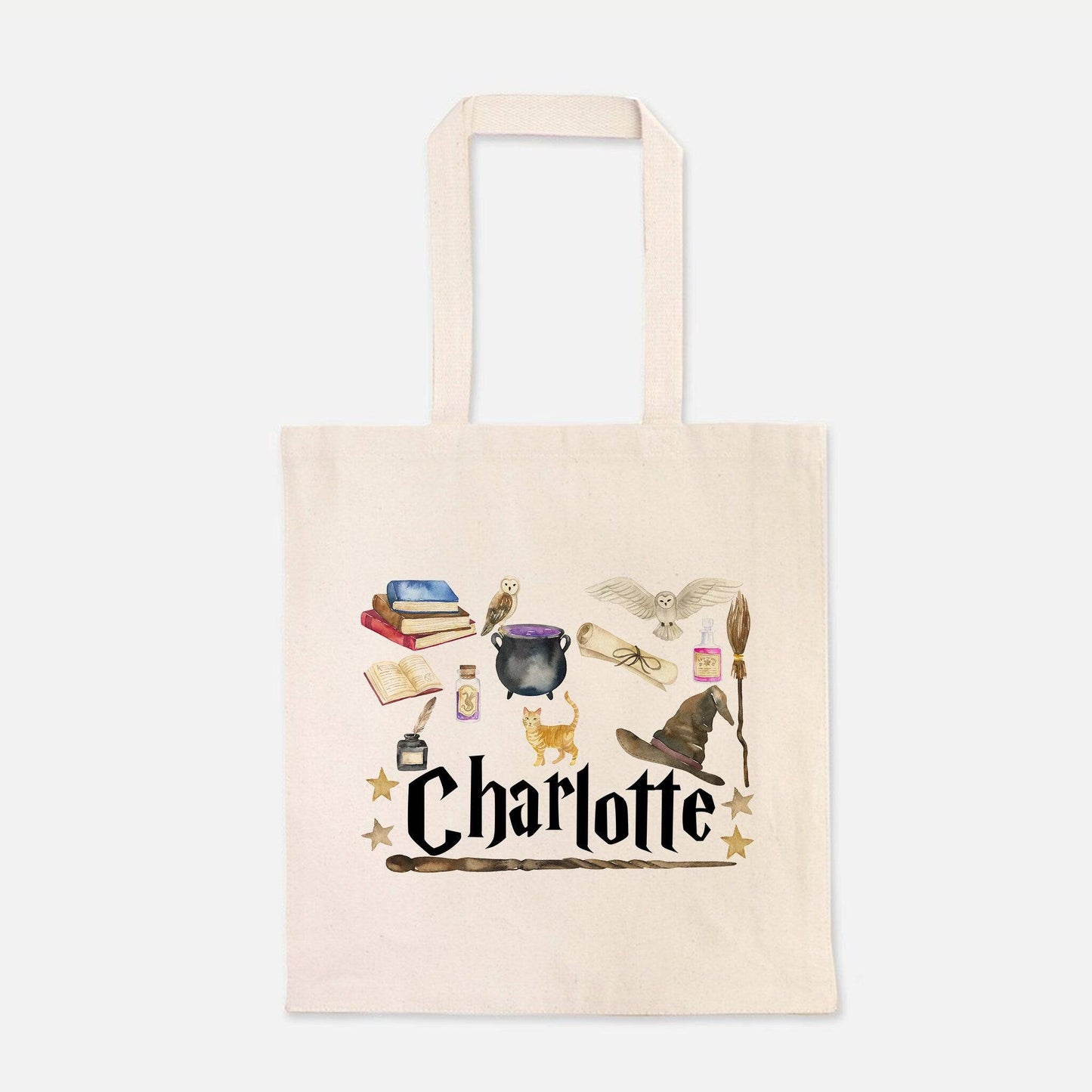 Magic School Wizard Trick or Treat Bag - Personalized Halloween Bag