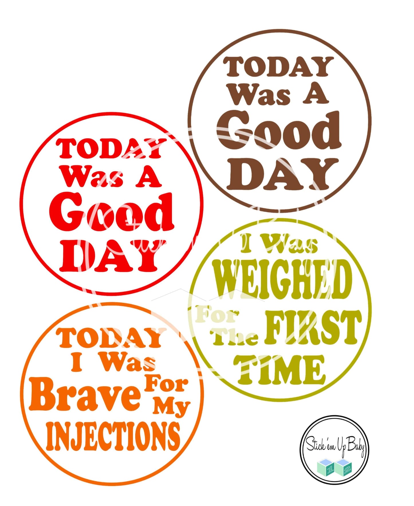 NICU MIlestone Stickers | Monthly Baby Stickers | Stick’em Up Baby™