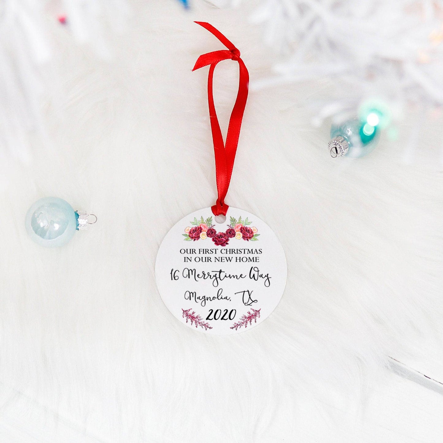 Our First Christmas In Our New Home Ornament | Realtor Gift