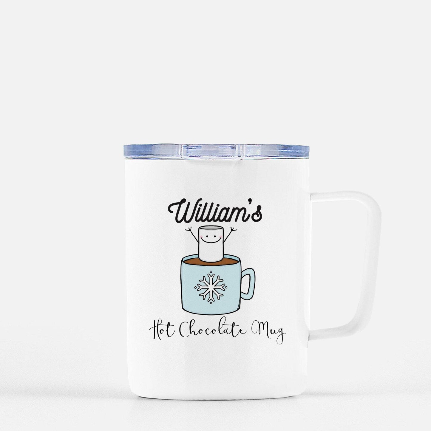 Overstock | Personalized Travel Hot Chocolate Mug "Kiera's"