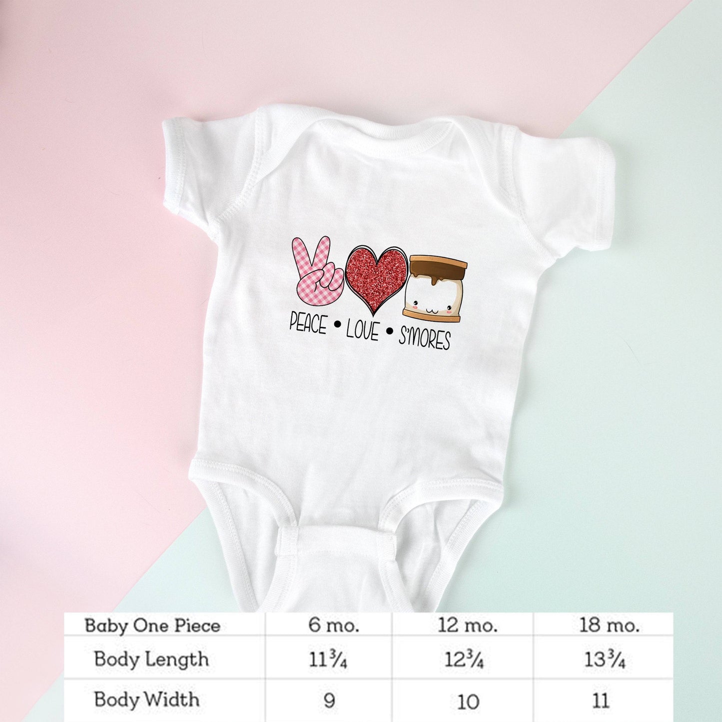 Peace Love S'mores Shirt - Kids Valentines Shirt