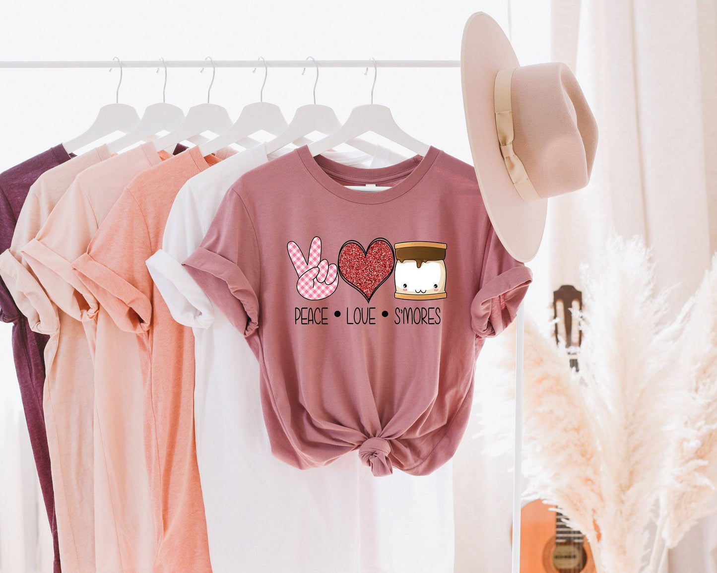Peace Love Smores Shirt - Valentine's Day Shirt For Women