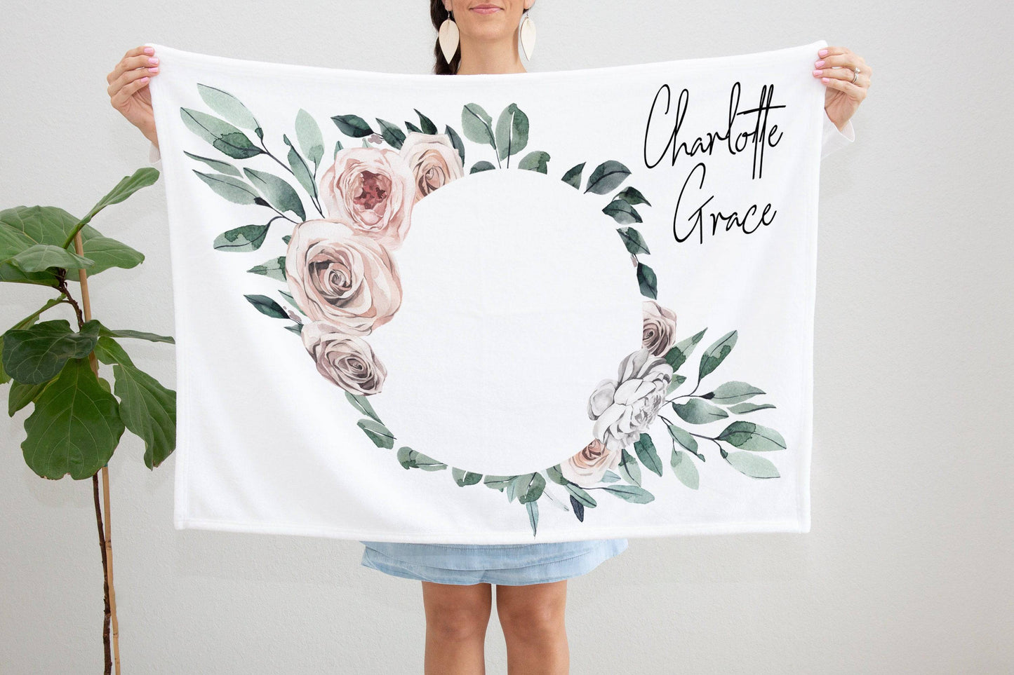 Personalized Baby Girl Gift | Personalized Blanket | Custom Blanket