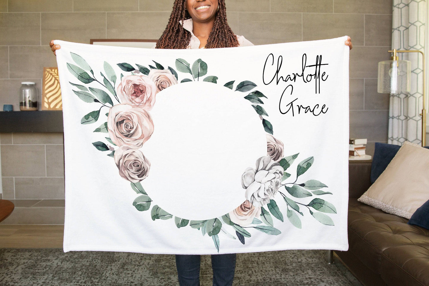 Personalized Baby Girl Gift | Personalized Blanket | Custom Blanket