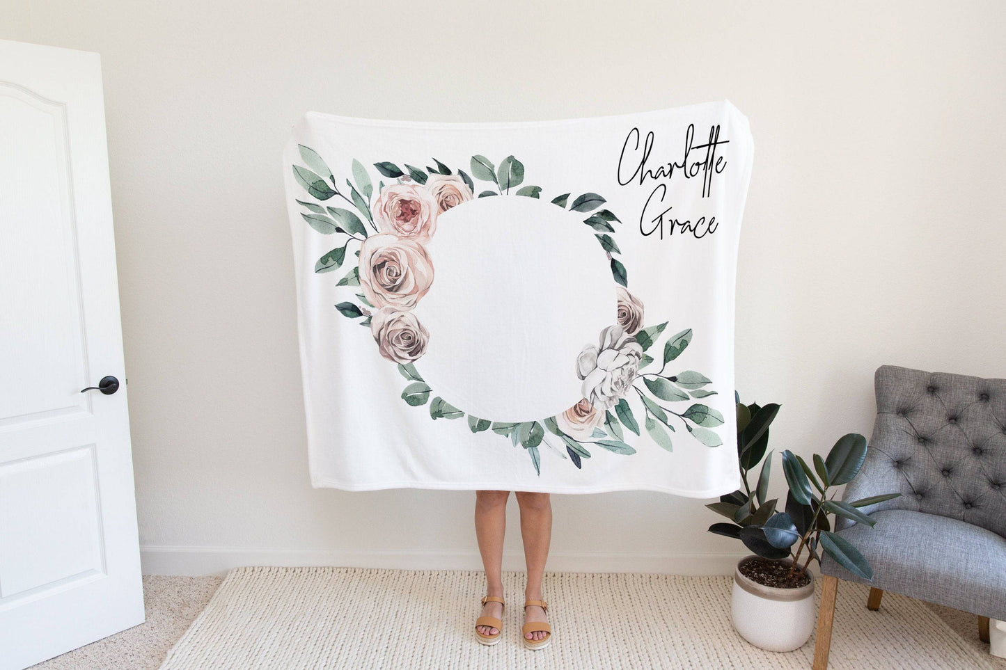 Personalized Baby Girl Gift | Personalized Blanket | Custom Blanket