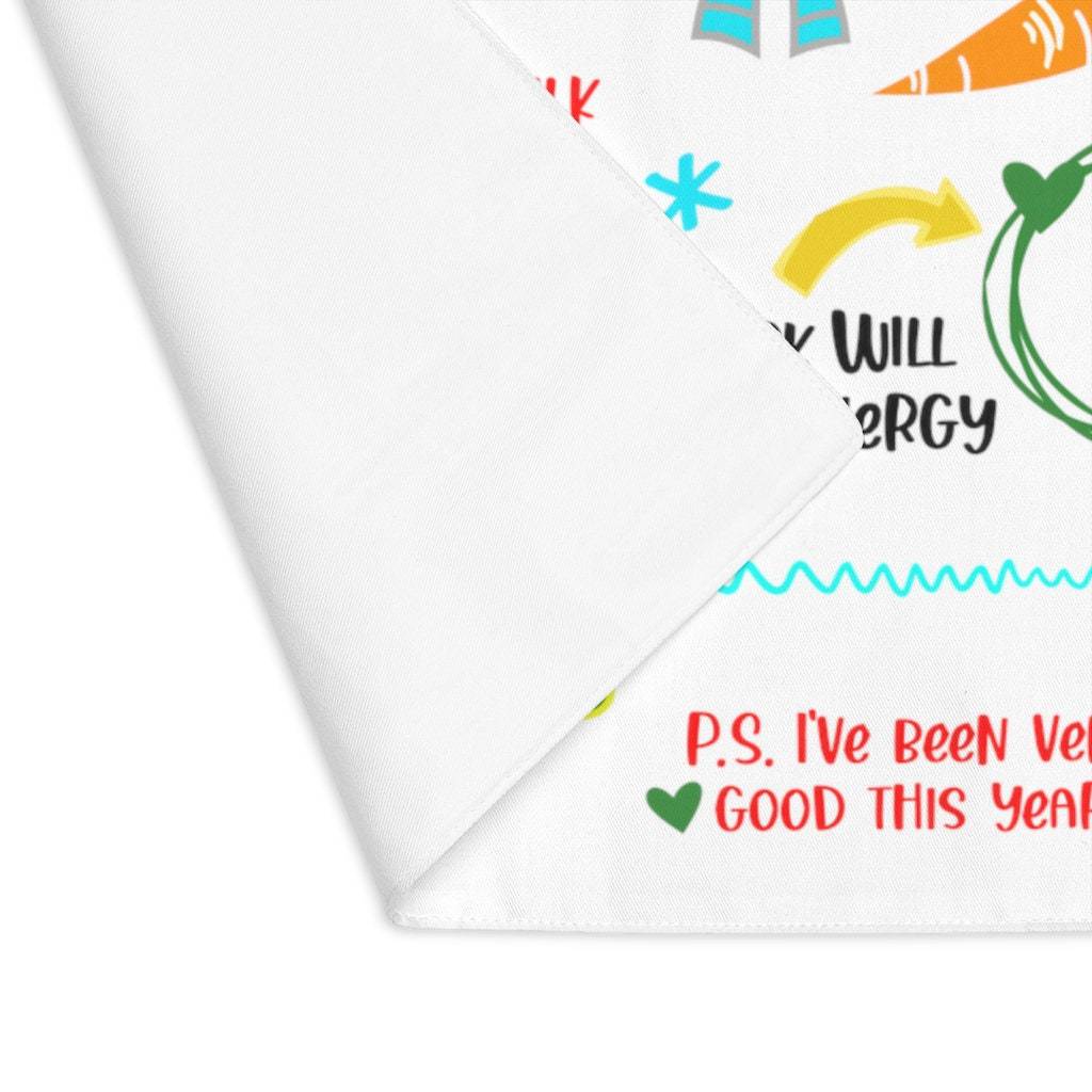 Personalized Christmas Eve Placemat for Santa