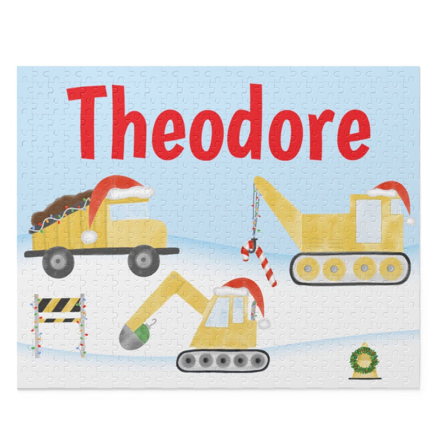 Personalized Construction Christmas Puzzle | Stocking Stuffers