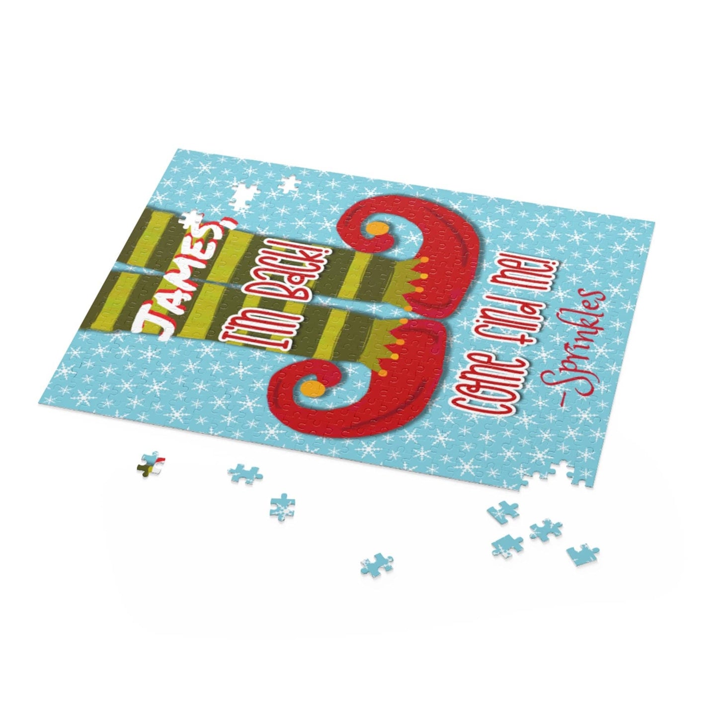 Personalized Elf I'm Back Puzzle | Gift from Elf