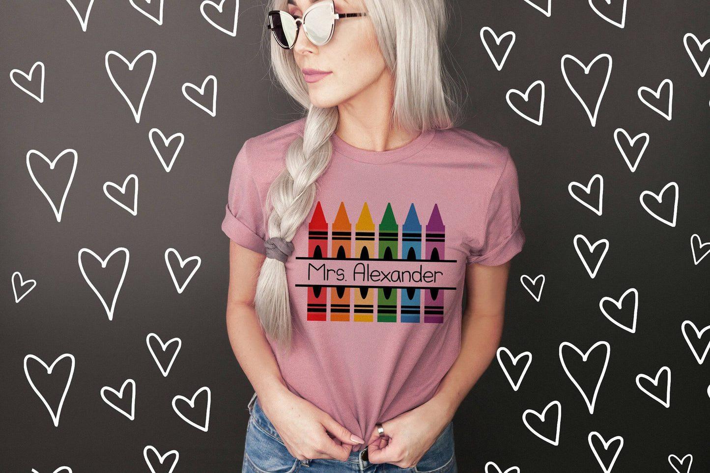 Personalized Teacher Shirt - Crayon Box Shirt