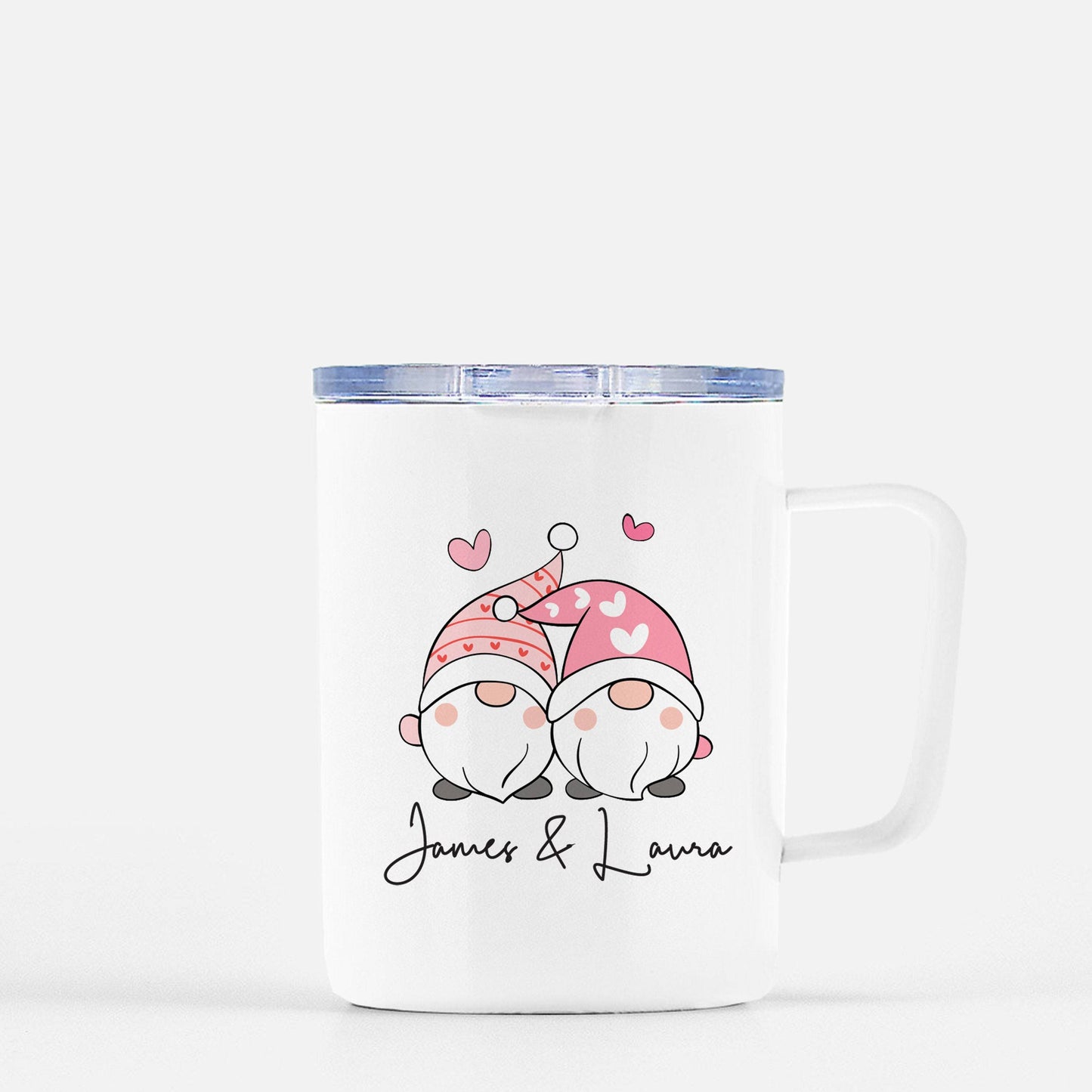 Personalized Valentine's Gnome Couple Mug