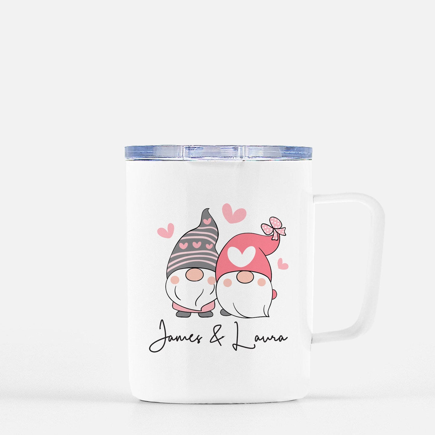Personalized Valentine's Gnome Couple Mug