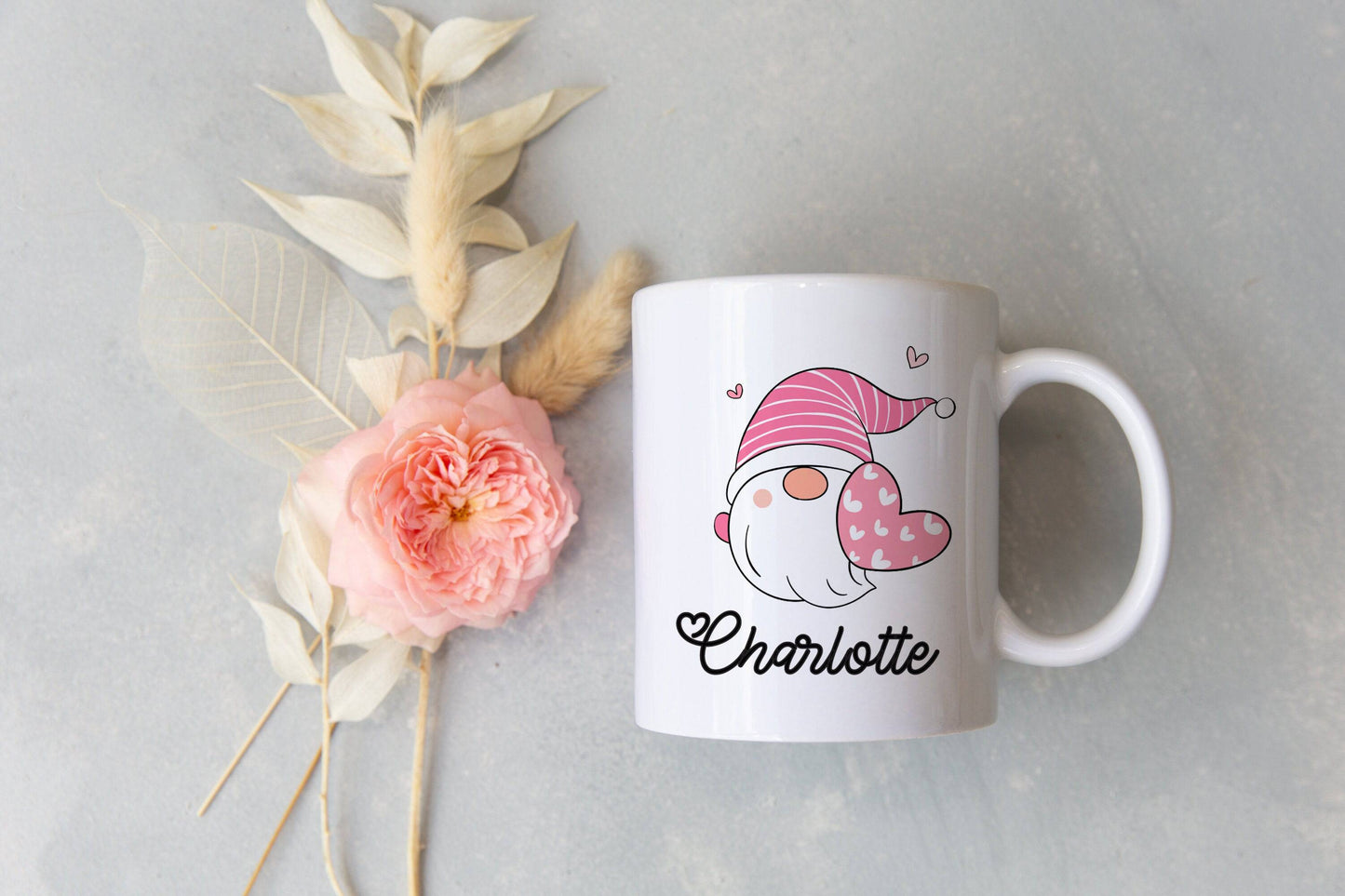 Personalized Valentine's Gnome Mug
