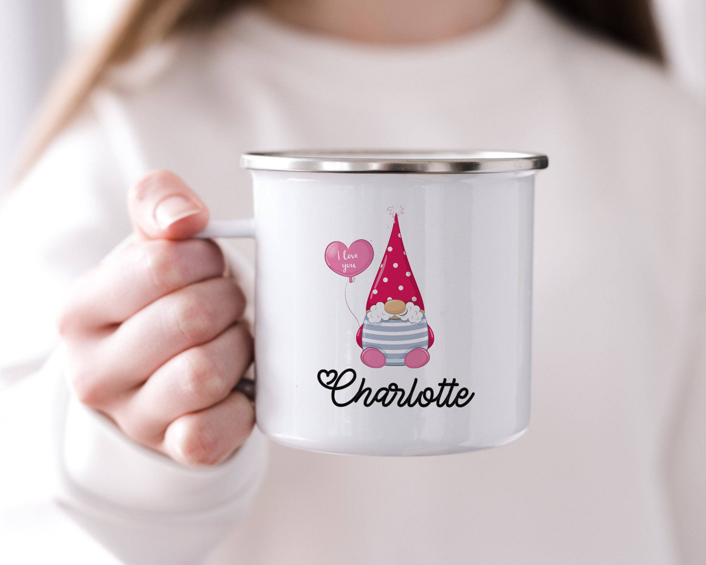 Personalized Valentine's Gnome Mug