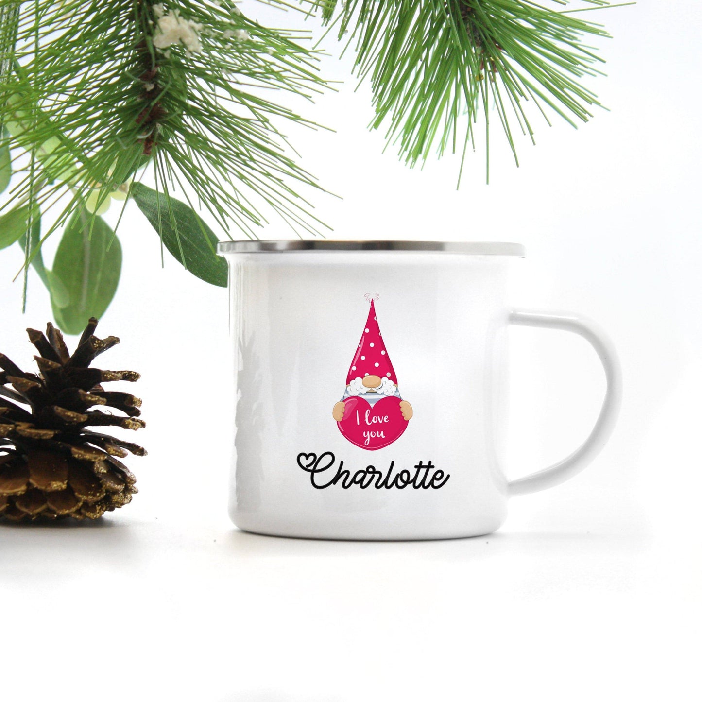 Personalized Valentine's Gnome Mug