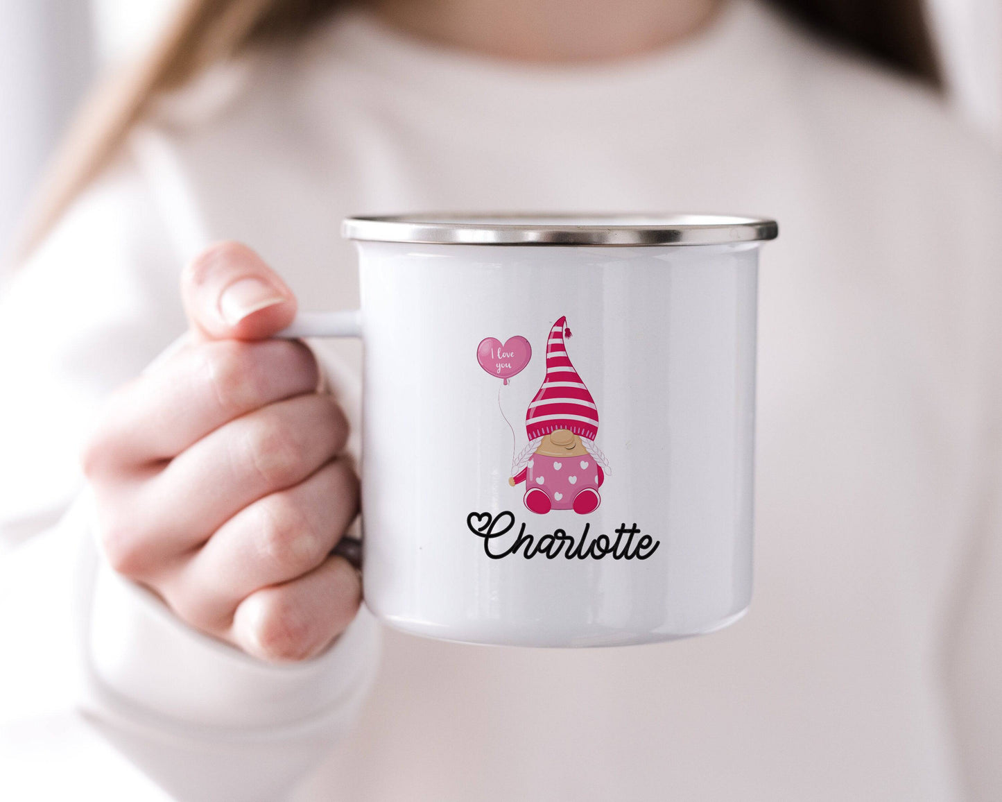Personalized Valentine's Gnome Mug