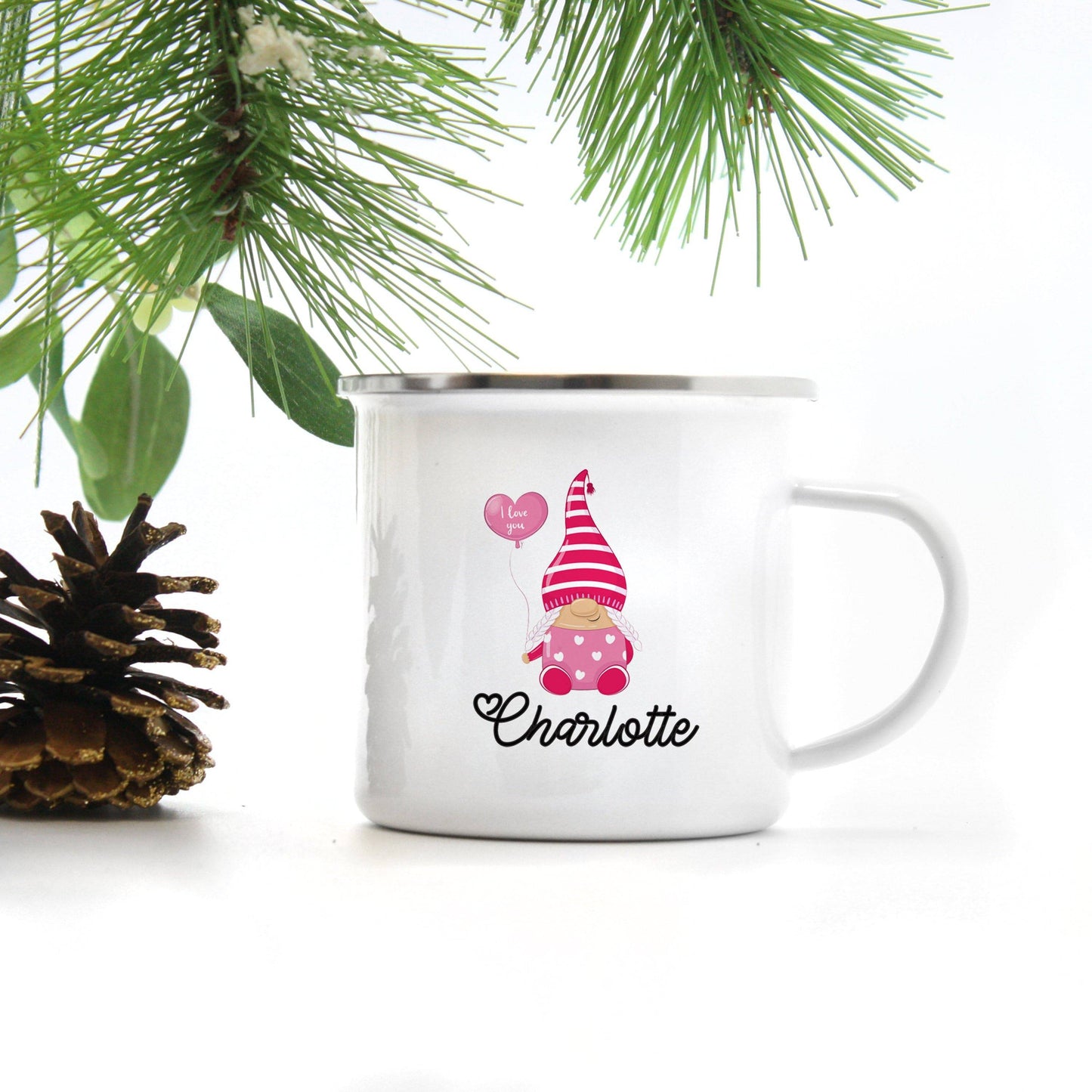 Personalized Valentine's Gnome Mug