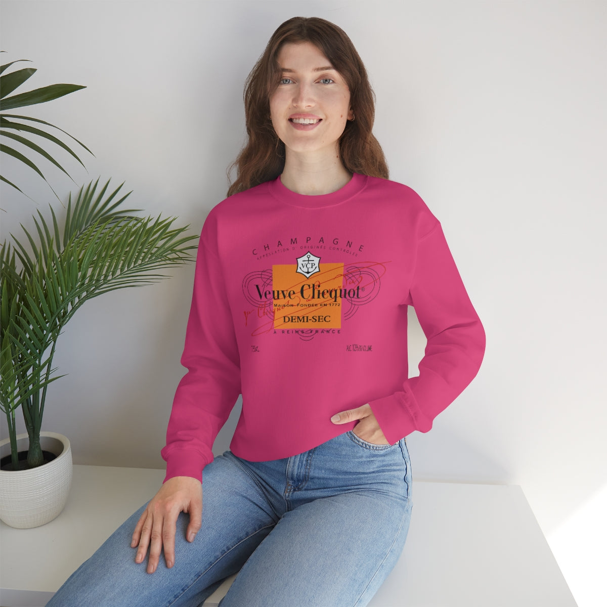 Veuve Crewneck Sweatshirt - Sweatshirt - Stick'em Up Baby®
