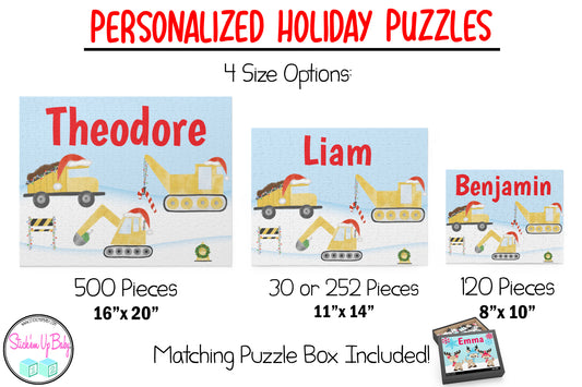 Personalized Reindeer Christmas Puzzle | Stocking Stuffers