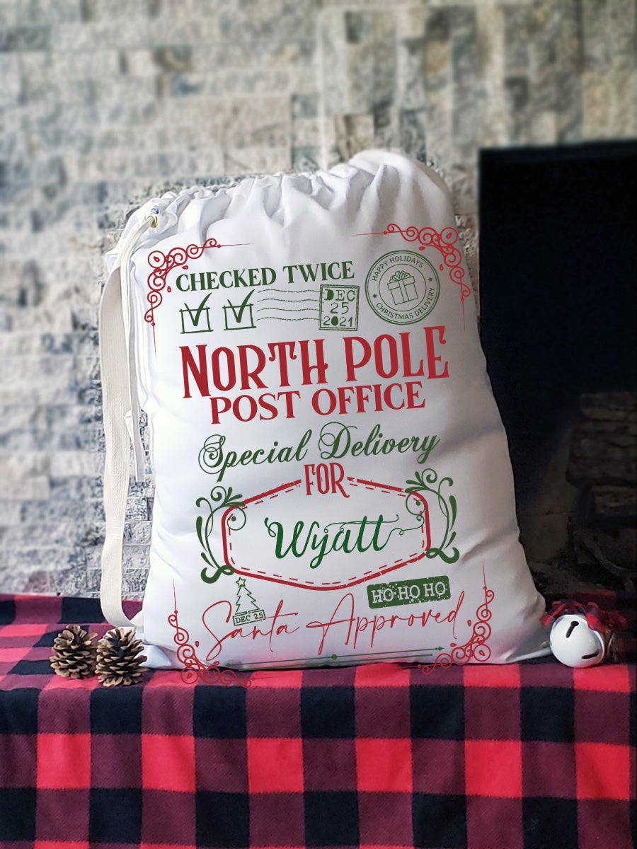 North Pole Post Office Santa Sacks