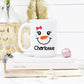 Personalized Girl Snowman Mug - Stick'em Up Baby®