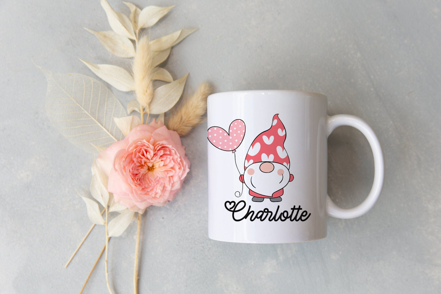 Personalized Valentine's Gnome Mug - Stick'em Up Baby®