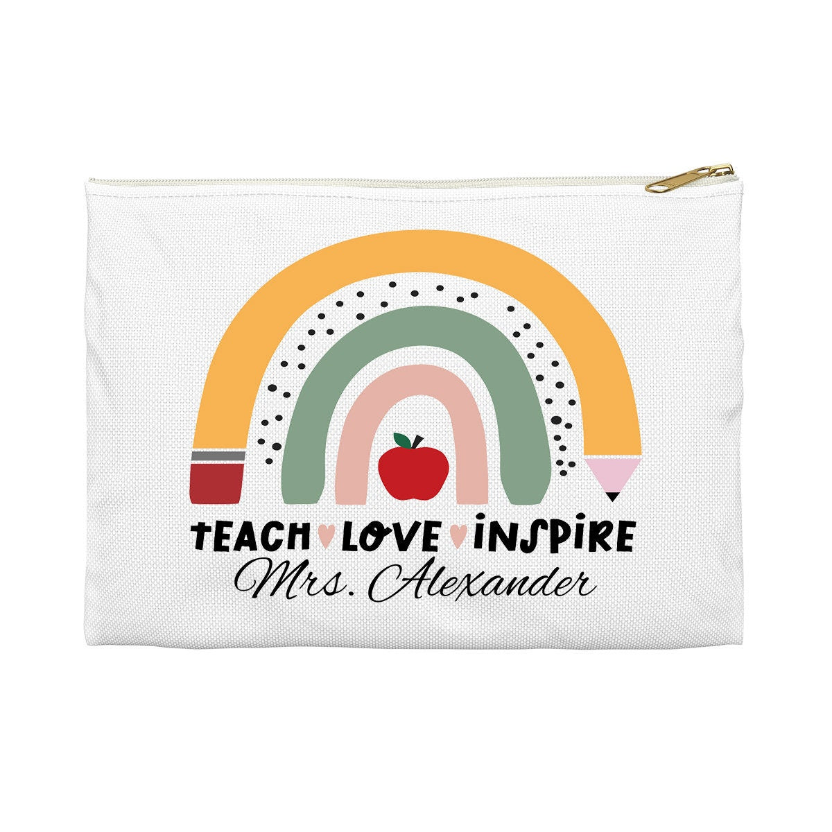 Personalized Teacher Pencil Bag