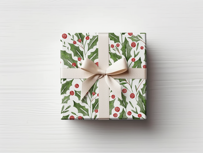 a present wrapped in wrapping paper with a bow