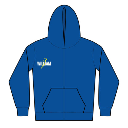 Personalized Bolts Youth Heavy Blend Zipped Hoodie