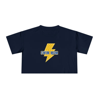 Women's Swim Mom Crop Tee