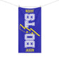 Blue Bolts Lightweight Mink-Cotton Towel