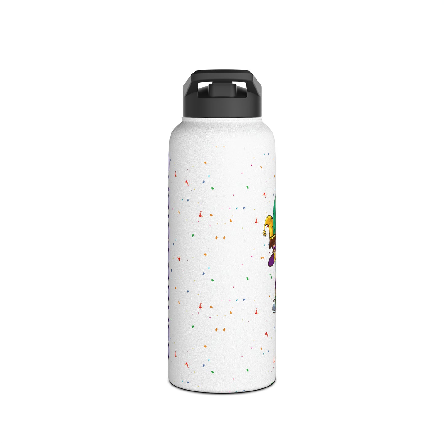 Mardi Gras Water Bottle