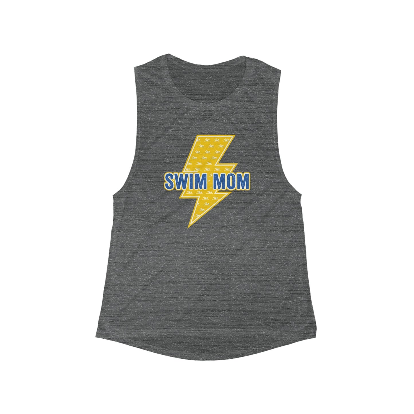 Bolts Swim Mom Women's Flowy Scoop Muscle Tank