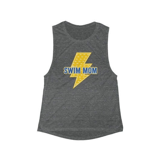Bolts Swim Mom Women's Flowy Scoop Muscle Tank