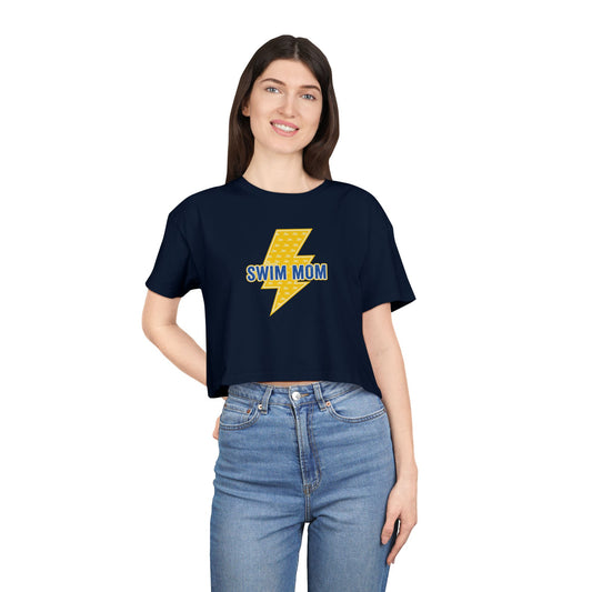 Women's Swim Mom Crop Tee