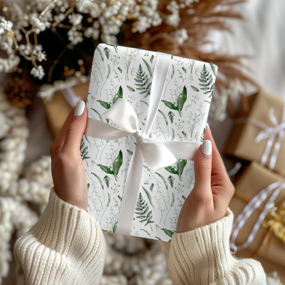 a woman holding a wrapped present in her hands