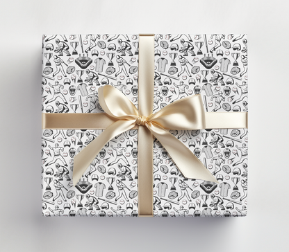 Baseball Christmas Wrapping Paper - Luxury Holiday Wrapping Paper