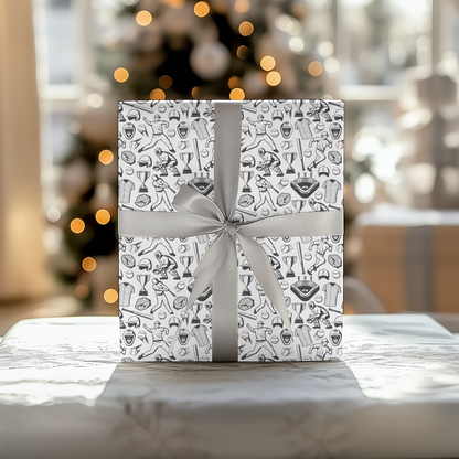 Baseball Christmas Wrapping Paper - Luxury Holiday Wrapping Paper