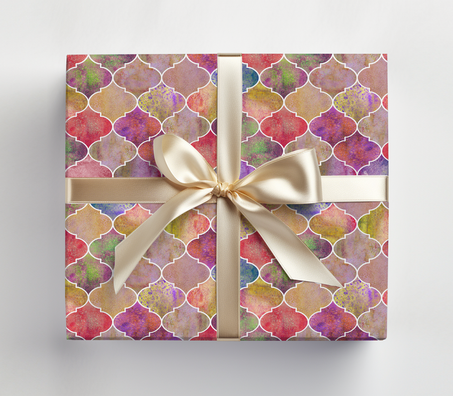 Bright Moroccan Christmas Wrapping Paper - Luxury Holiday Wrapping Paper