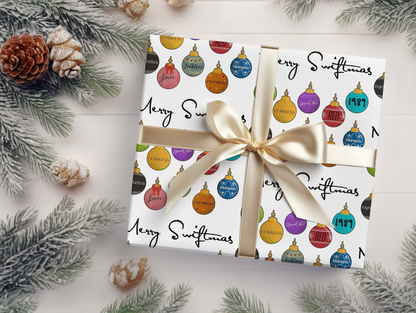 Merry Swiftmas Christmas Wrapping Paper - Luxury Holiday Wrapping Paper