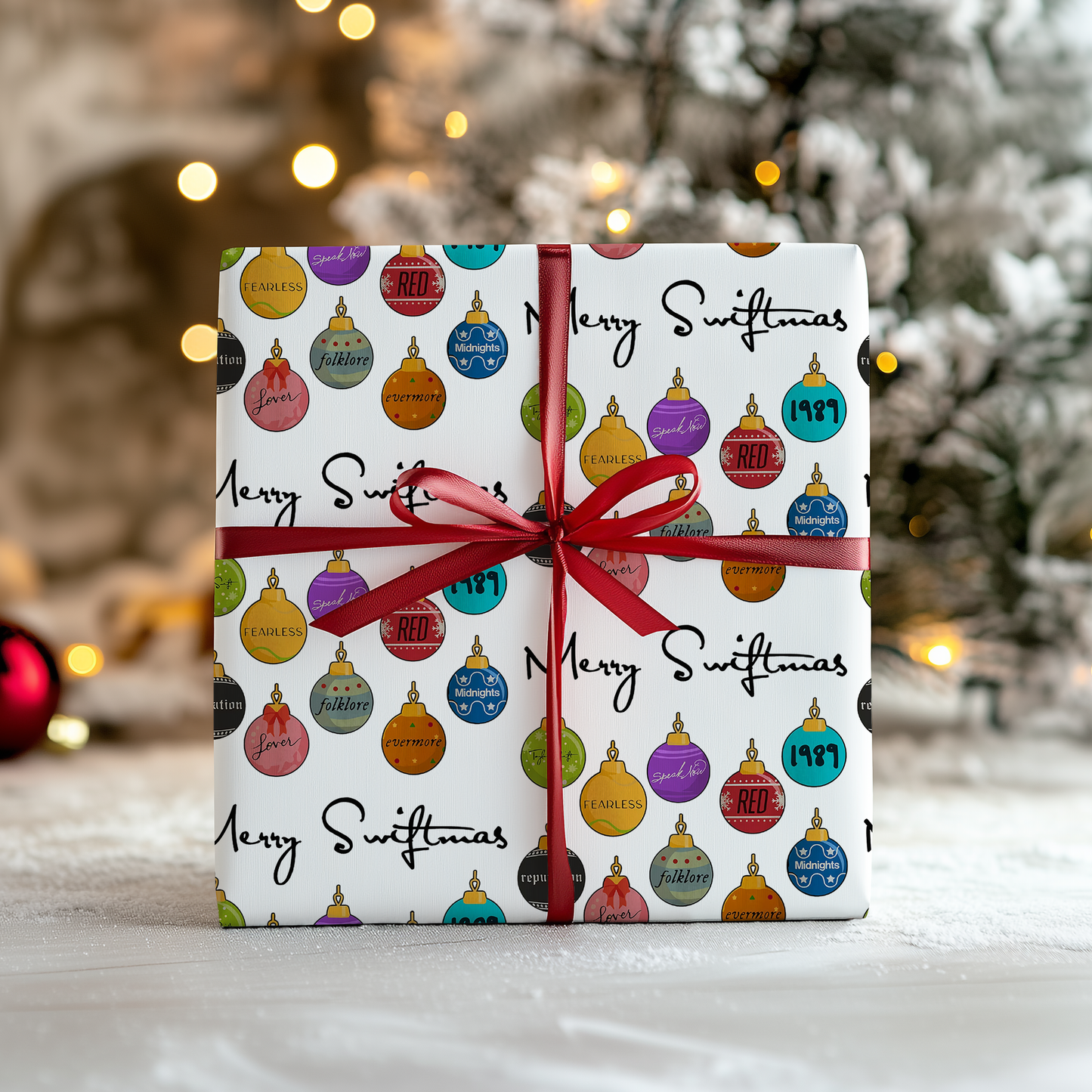 Merry Swiftmas Christmas Wrapping Paper - Luxury Holiday Wrapping Paper